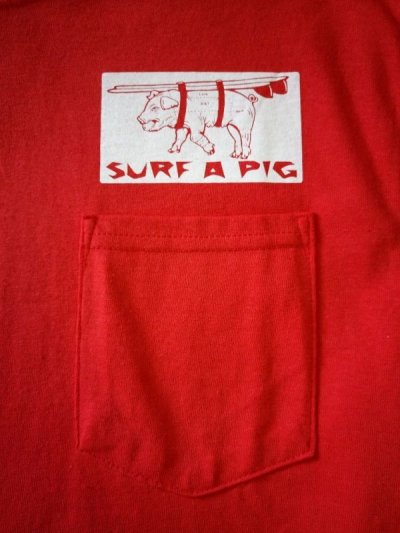画像6: SURF A PIG　プリントポケット付Ｔシャツ　SＴ－１３