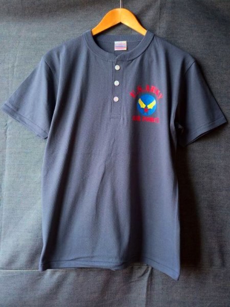 画像2: Delbombers&Co.　ヘンリーネックプリントＴシャツ　ＤＰＴ－１ (2)