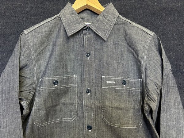 画像3: Delbombers&Co.　長袖シャンブレーシャツ　DS－１ (3)